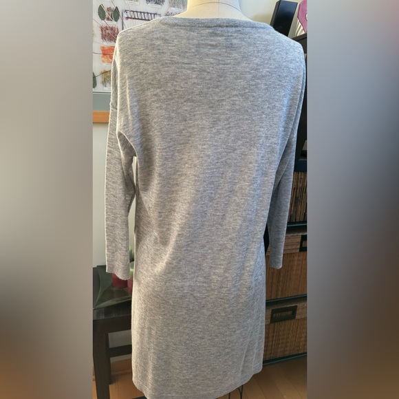 Eileen Fisher Crew Neck Gray Merino blend Tunic in XS/TP - Picture 3 of 9